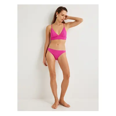 Koton Textured Bikini Bottom Normal Waist