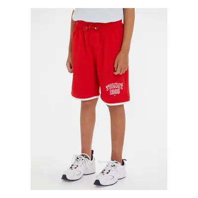 Red boys shorts Tommy Hilfiger Tommy Varsity Sweatshorts TOMMY - Boys