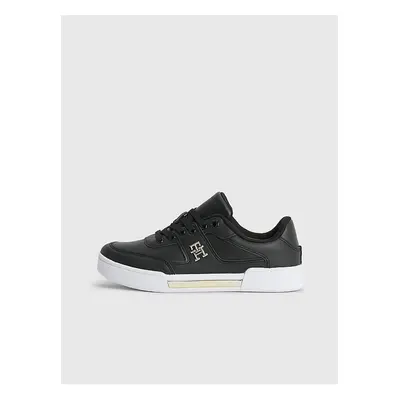 Black Women's Leather Sneakers Tommy Hilfiger - Women