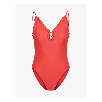 Red Women's One-piece Swimsuit Pieces Blua - Women's