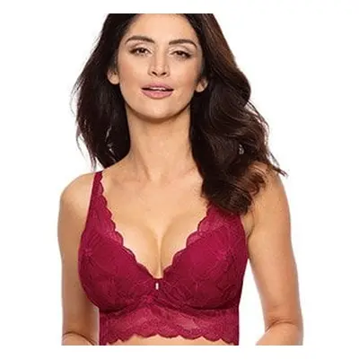 Charlize / PG1 push-up half-corset - burgundy