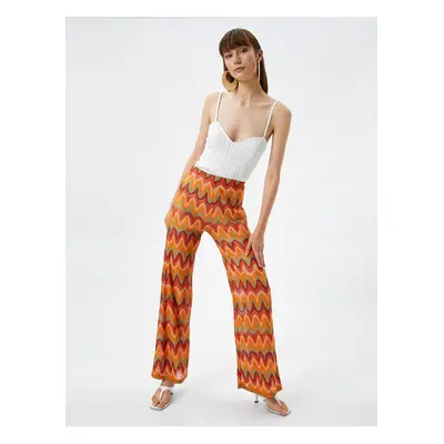 Koton X Şahika Ercümen - High Waist Wide Leg Trousers