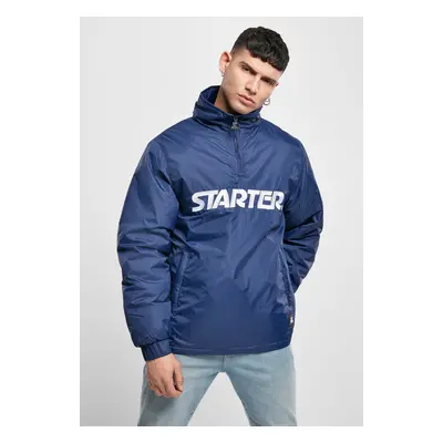 Starter Logo Half Zip Jacket Blue Night