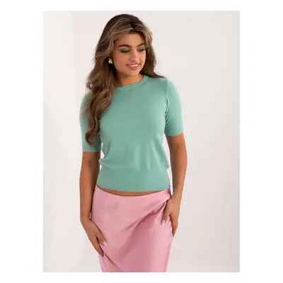 Mint women's classic sweater with cuff