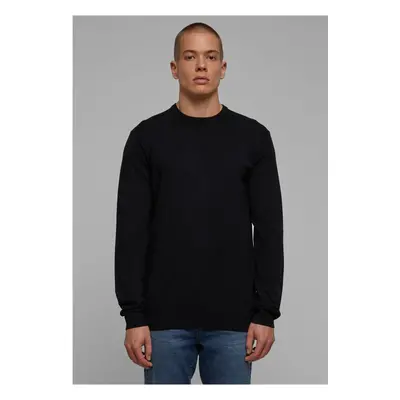 Knitted sweater with a neckline black