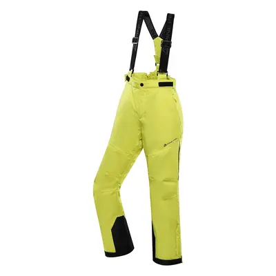 Children's ski pants with PTX membrane ALPINE PRO OSAGO sulphur spring