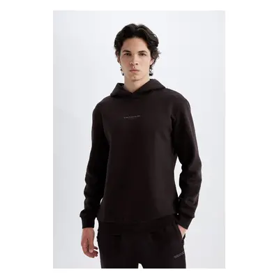 DEFACTO Regular Fit Hooded Printed Sweatshirt