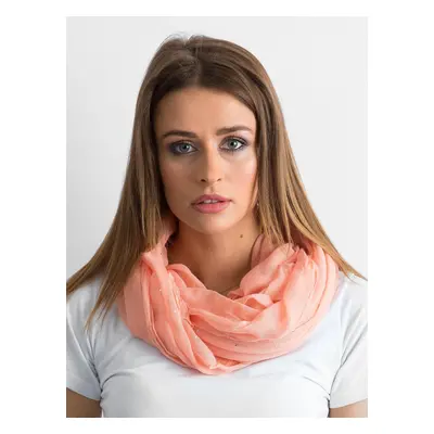 Peach scarf with rhinestones