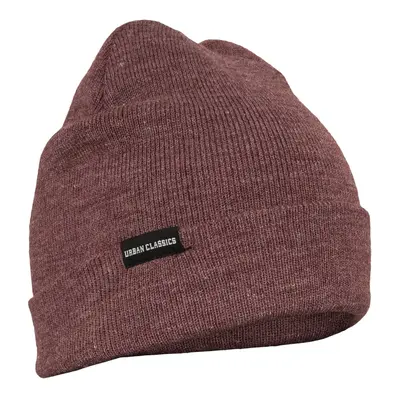 Basic Flap Beanie burgundy melange