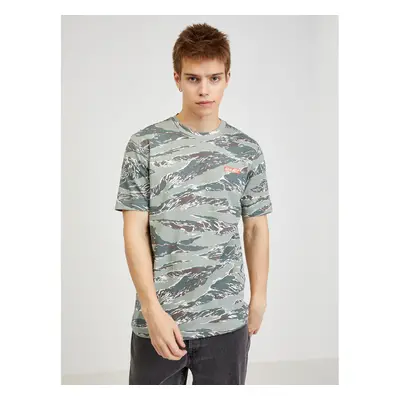 Green Men's Patterned T-Shirt Diesel - Men