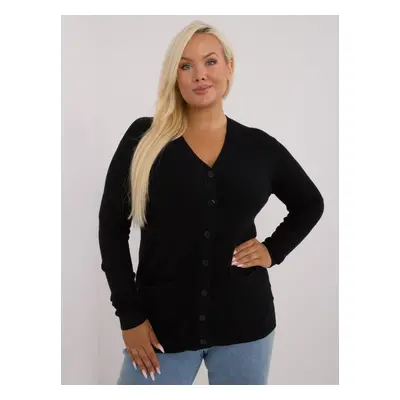 Black women's sweater with neckline