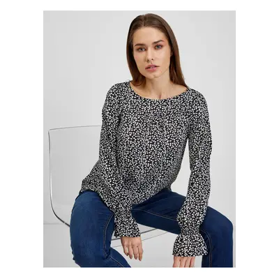 Orsay White-Black Ladies Patterned Blouse - Women