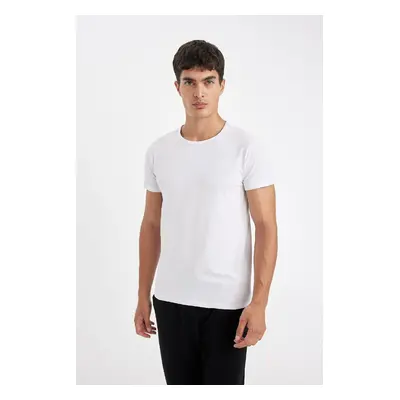 DEFACTO Slim Fit Crew Neck Short Sleeve Pajama Top