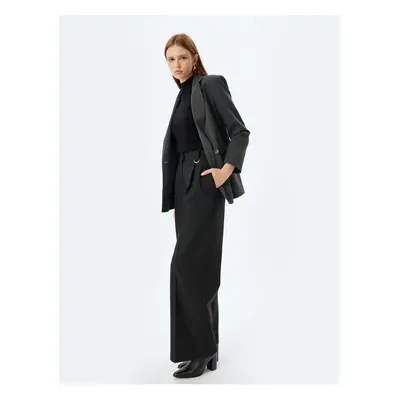 Koton Palazzo Trousers Wide Leg Pleated Detail