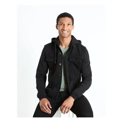 Celio Denim Hooded Jacket Fujersden - Men