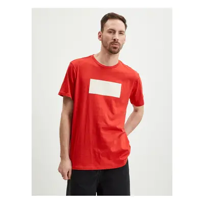 Red Men's T-Shirt Guess Est.1981 - Mens