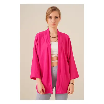 Bigdart Knitted Kimono - Fuchsia