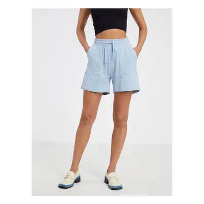 Light blue ladies tracksuit shorts JDY Paris - Women