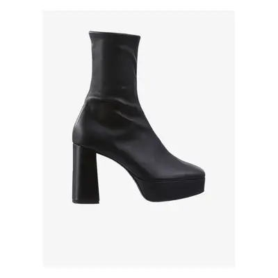 Black women's leather ankle boots with heels Högl Cora - Ladies