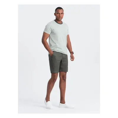 Ombre Men's T-shirt with raw finish - gray-green