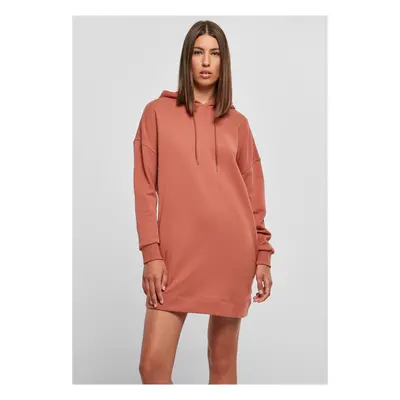 Women's Organic Oversized Terry Dress with Terracotta Hood