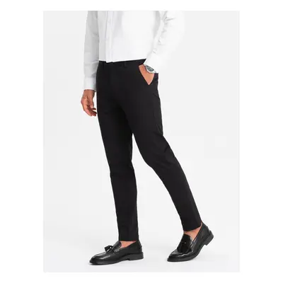 Ombre Men's uniform REGULAR FIT chinos pants - black