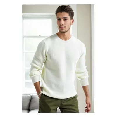 18369 Dewberry Knitwear Mens Sweater-EKRU