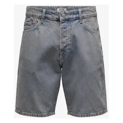 Light blue men's denim shorts ONLY & SONS Edge