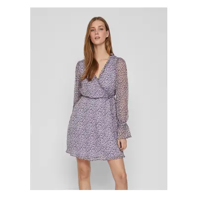 Purple Ladies Patterned Wrap Dress VILA Falia - Women