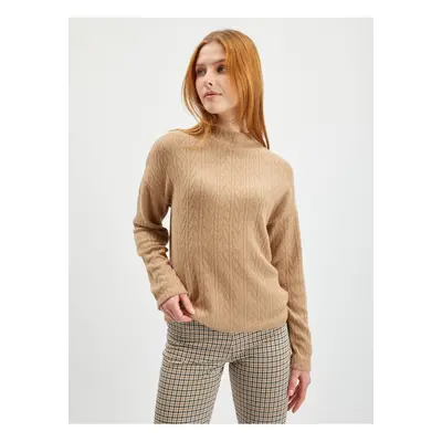 Orsay Light Brown Womens Patterned Sweater - Women