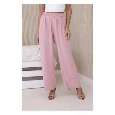 Wide trousers powder pink