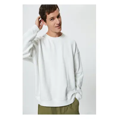 Koton Men's Ecru Sweatshirt