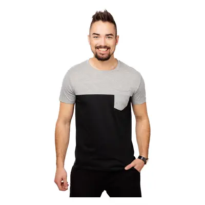 Men's T-shirt with GLANO Pocket - black