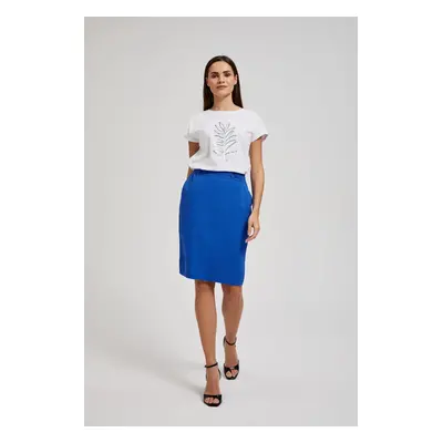 Women's linen skirt MOODO - blue