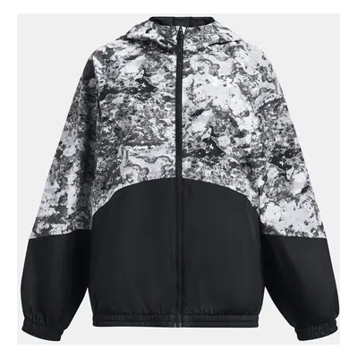 Under Armour Jacket Woven FZ Jacket-BLK - Girls