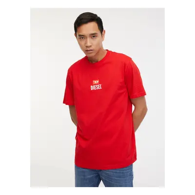 Men's Red T-Shirt Diesel T-Just - Men's