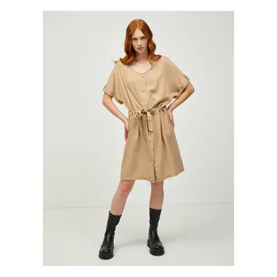 Beige Shirt Dress Ragwear Purah - Women