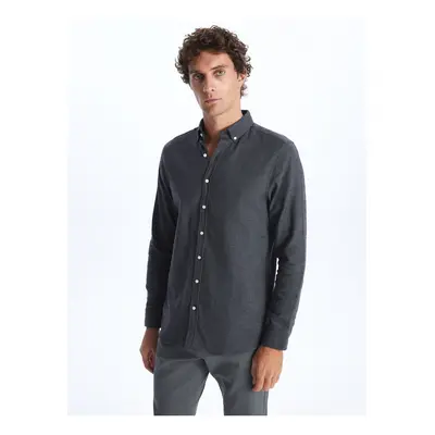 LC Waikiki Slim Fit Long Sleeve Dobby Men's Shirt