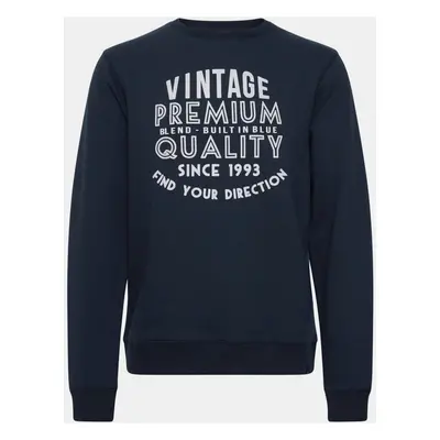 Dark blue Sweatshirt with Blend print - Men