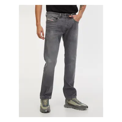 Grey Men's Straight Fit Diesel Buster Jeans - Men's