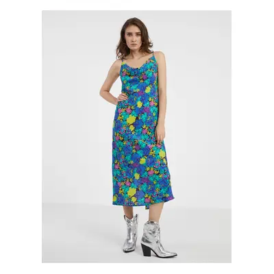 Women's blue floral dress VERO MODA Liva - Women