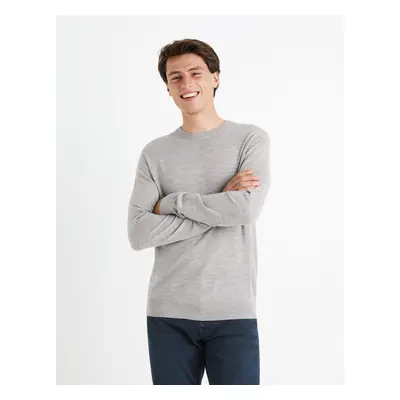 Celio Wool sweater Semerirond merino - Men