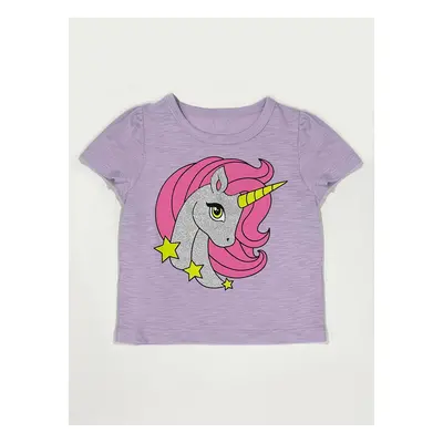 Denokids Unicorn Lilac Girl's T-shirt