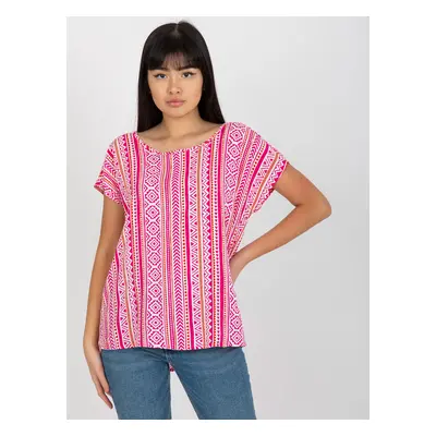 Women's Short Sleeve Blouse Sublevel - Multicolored