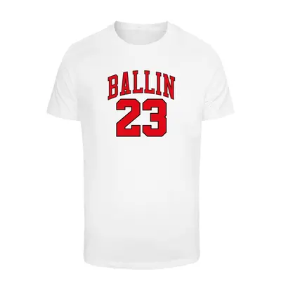 Ballin T-shirt with a round neckline white