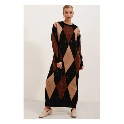 Bigdart Long Knitwear Dress - Black