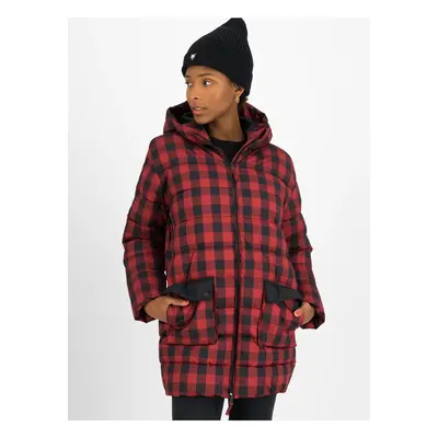 Black-red Plaid Quilted Jacket Blutsgeschwister - Women