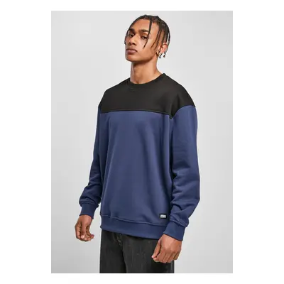 Crewneck top block dark blue/black