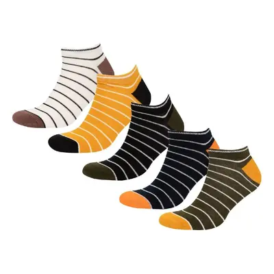 DEFACTO Men's 5-Pack Cotton Ankle Socks