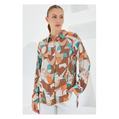 Bigdart Graphic Patterned Shirt - Milky Coffee